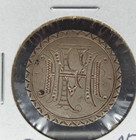 1877 Seated Liberty Quarter Engraved Love Token   Link - Fhm Stylized Monogram