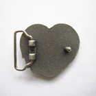 Western Rose Red Heart Fashion Metal Belt Buckle