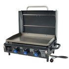 Razor Universal Rolling Prep Cart And 34 5 In Triple Burner Lp Propane Gas Grill