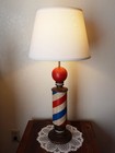 Vintage Old Style Wooden Barber Pole That I Made Into A Lamp Over 40 Years Ago
