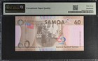 Samoa Comm  60 Tala Nd  2023  P 46a Unc Pmg 67 Epq Low S n 0000079 3rd Top Pop