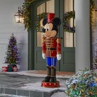  new  Disney 5 Ft Animated Holiday Mickey Mouse Nutcracker Home Depot 2025