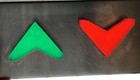 Antique Elevator 9    Wide Green Up Red Down Arrow Direction Indicator Panel Lens