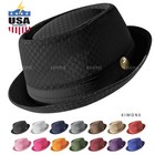 Porkpie Light Weight Mesh Fedora Hat Summer Classic Trilby Cuban Beach Sun Cap
