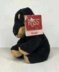 Russ Berrie Luv Pets Biscuit Dog Puppy Plush 5  Black Brown  3031