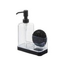  clippers idesign Forma Plastic Soap   Sponge Sink Caddy  Clear matte Black