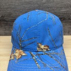Mossy Oak Hat Cap Baseball Strap Back One Size Blue Camo Hunting Mens Signatures