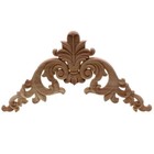 Exquisite Classic Rubber Wood Carved Applique Vintage Furniture Craft Decor