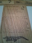 Louisiana Wooden Postcards  Cajun Recipes Gumbo Jambalaya Pralines Red Beans   