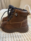 Toddler Boys Nautica Zaysan Brown Zip Up   Lace Boots Shoes Size 5 New W o Tags