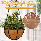 Bamworld 6pcs 12in Coco Liners Round Hanging Basket Liners Coconut Fiber Coir