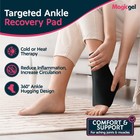 Ankle Ice Pack Wrap  Reusable Hot Or Cold Wrap For Foot  Heel Injuries - Black