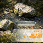 Portable Mini Sluice Box Gold Panning Kit - 16pcs Aluminum Alloy Mining Tools