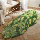 Green Moss Rug 3d Floral Moss Carpet runner Rugs For Bedroom With Rubber 