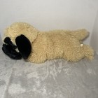 Dan Dee Plush Dog Pug Puppy Laying 19 l Brown Black Stuffed Animal Toy Pet Lovey