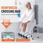 Shower Chair 500lb W padded Bath Seat Non-slip Adjustable Shower Stool
