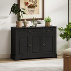 Sideboard Buffet Cabinet  Entryway Cabinet With Drawers Black