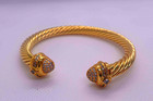 Gifts davldyurman7mmcable Cuff W Diamonds   18kgold Bracelet7mm