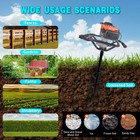 52 63 72cc Post Hole Digger Gas Powered With 4 Auger Drill Bits 3 Extension Rods