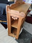Antique Wooden Double Shelf With Ornate Detailing - Very Unique