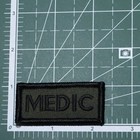 Combat Medic Patch Green Black Woodland Fits Velcro   Brand Loop Fastener