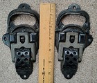 Pair Large Antique  5 Trunk Latches Catch  Chest Steamer Vintage Hardware Parts