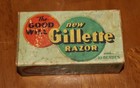 1920 Gillette Goodwill Gold De Safety Razor Blade W  Orig  Box   Blades
