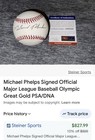 Michael Phelps Signed Team Usa Summer Olympics Baseball Psa dna Authenticated