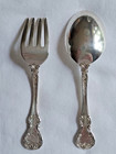 Towle Old Master Sterling Silver Baby Set Fork   Spoon 4 1 4    36 54g