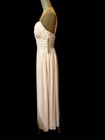 Bill Levkoff Formal Dress Wedding Mother Of  Bride Chiffon Gown Cream Sz 8 Med