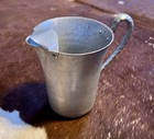 Vintage Hand Forged Everlast Metal Hammered Aluminum Pitcher With Ice Shield