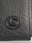 Dooney   Bourke Black Pebble Leather Agenda  Address Notebook Planner 