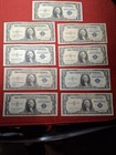 Lot Of 9 Silver Certificates Series Of 1935 8    1 Star Note Series Of 1957