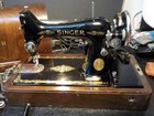 Vintage 1924 Singer 99k Sewing Machine Clean Tested W Case Manuals Knee Lever Aa