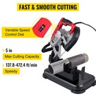 Vevor Portable Band Saw Variable-speed 110v Deep Cut  10-amp Motor W  Alloy Base