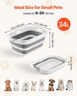 Vevor Dog Bathtub Collapsible Dog Bath Grooming Tub For Small Pet Puppy Doggie