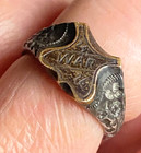 Antique Wwi 1914 16 Silver   Bronze Bullet Jacket Trench Art Sweetheart Ring