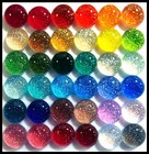 Lot Of 6 Twinkle Garnet Red Fused Glass Dichroic Cabs Flat Back No Hole Beads