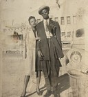 1930s African-american Couple Man Wearing Great Zoot Suit With Chain    photo