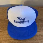 Pabst Blue Ribbon Baseball Cap Hat Foam   Mesh Adjustable New Without Tags Read
