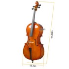 Cello 3 4 Full Size Natural Color Basswood For School Natural Color With Bag