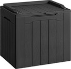 30 Gallon Resin Deck Box Waterproof Outdoor Storage Box Patio Furniture