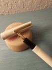 Vintage Osmiroid England Cream Fountain Pen W gold Accents-very Good