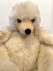 Vintage 1988 Avanti Classic Cream Plush Polar Bear Stuffed Animal By Applause