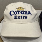Corona Extra Hat Mens Blue   White Distressed Strapback Beer Ball Cap Lot 2 Vtg