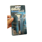 2 Pcs Refillable Gillette Sensor Excel Razor Handle   1 Cartridge For Men women