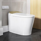 Horow Smart Toilet W  Bidet Seat Elongated One Piece Toilet Auto Flush Gold Back