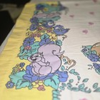 Vtg Flannel Disney Snow White   The 7 Dwarfs  Pillow Case Floral Yellow