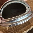 Vintage Domed Oval Chrome Metal Ashtray 50 60   s Vw Split Ghia Bug Porsche 356