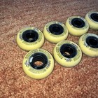 Vintage Bullzeye Wheels Cannibals Aggressive Inline Skate 67mm 88a Set Of 8